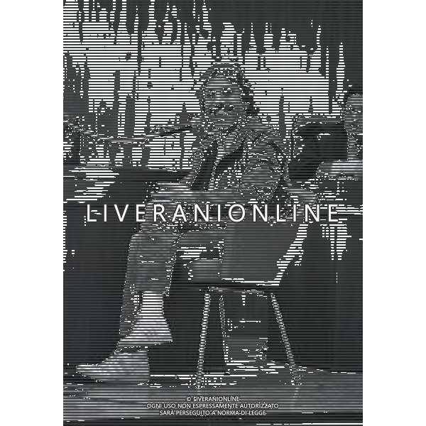 RETROSPETTIVA CORRADO ALUNNI TERRORISTA E AFFILIATO ALLE BRIGATE ROSSE NELLA FOTO CORRADO ALUNNI NELL\'ANNO 1983  AG ALDO LIVERANI SAS