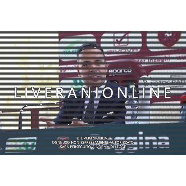 PRESENTAZIONE DI FILIPPO INZAGHI, NUOVO ALLENATORE DELLA REGGINA CALCIO, REGGIO CALABRIA 15.07.2022 NELLA FOTO IL PATRON FELICE SALADINI ©GAREFFA/AGENZIA ALDO LIVERANI SAS