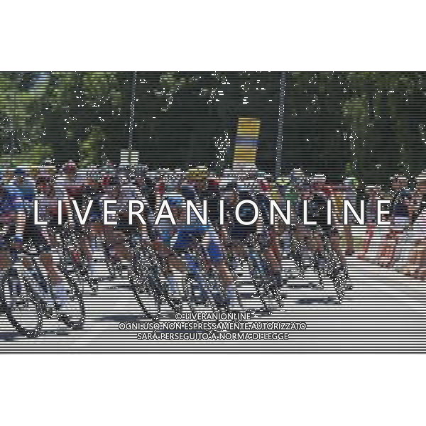 15-07-2022 Tour De France; Tappa 13 Bourg D\'oisans - Saint-etienne; 2022, Bora - Hansgrohe; 2022, Bikeexchange - Jayco; Politt, Nils; Mezgec, Luka; ©SIROTTI/AGENZIA ALDO LIVERANI SAS