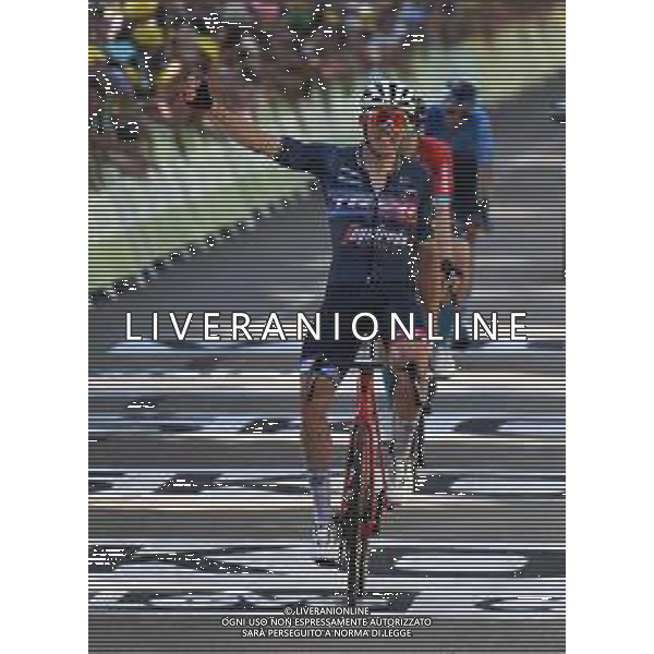 15-07-2022 Tour De France; Tappa 13 Bourg D\'oisans - Saint-etienne; 2022, Trek - Segafredo; Pedersen, Mads; Saint-etienne; ©SIROTTI/AGENZIA ALDO LIVERANI SAS