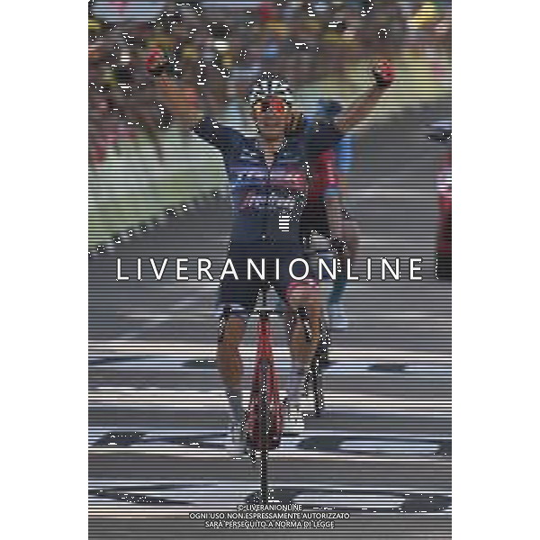 15-07-2022 Tour De France; Tappa 13 Bourg D\'oisans - Saint-etienne; 2022, Trek - Segafredo; Pedersen, Mads; Saint-etienne; ©SIROTTI/AGENZIA ALDO LIVERANI SAS