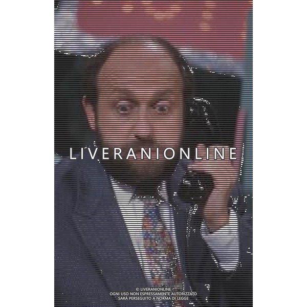 RETROSPETTIVA ENRICO BERUSCHI COMICO NELLA FOTO NEL PROGRAMMA TELEVISIVO \'DRIVE-IN\' NEL 1984 ©Archivio Giovanni Liverani/AGENZIA ALDO LIVERANI SAS