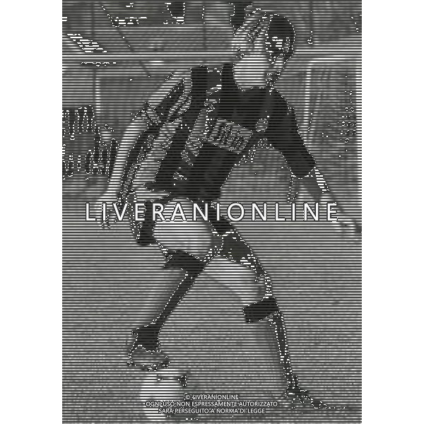 RETROSPETTIVA ANDREA AGOSTINELLI CALCIATORE NELLA FOTO ANDREA AGOSTINELLI CON LA MAGLIA DELL\'ATALANTA CALCIO AG ALDO LIVERANI SAS