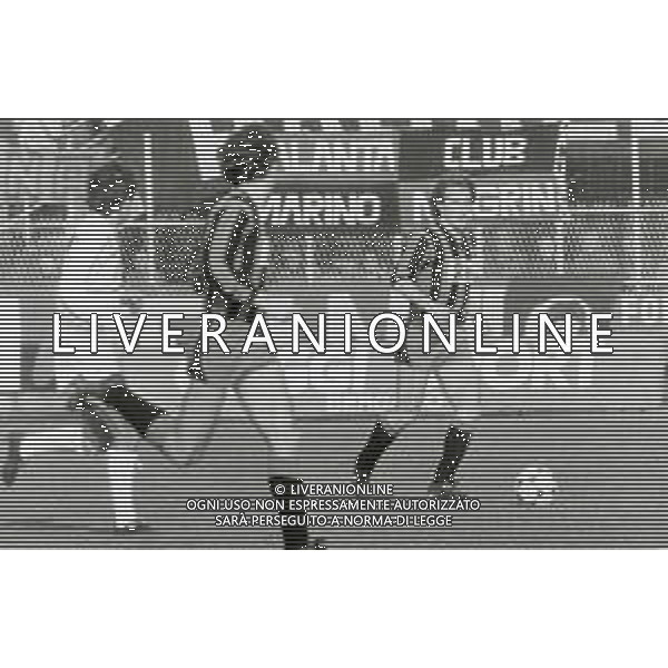 RETROSPETTIVA ANDREA AGOSTINELLI CALCIATORE NELLA FOTO ANDREA AGOSTINELLI CON LA MAGLIA DELL\'ATALANTA CALCIO AG ALDO LIVERANI SAS