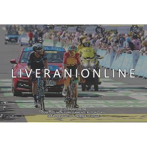 16-07-2022 Tour De France; Tappa 14 Saint-etienne - Mende; 2022, Lotto - Soudal; 2022, Movistar; Kron, Andreas Lorentz; Muhlberger, Gregor; Mende; ©SIROTTI/AGENZIA ALDO LIVERANI SAS