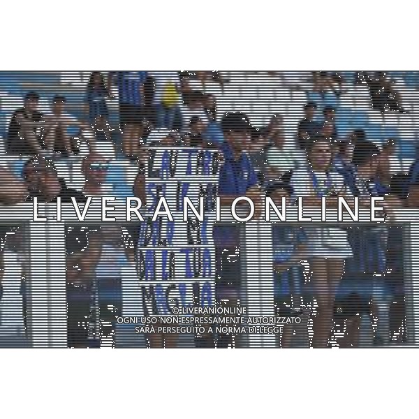 INTER - MONACO AMICHEVOLE PRECAMPIONATO - FERRARA 16.07.2022 NELLA FOTO STRISCIONE TIFOSO LUKAKU ©SANTANDREA/AGENZIA ALDO LIVERANI SAS