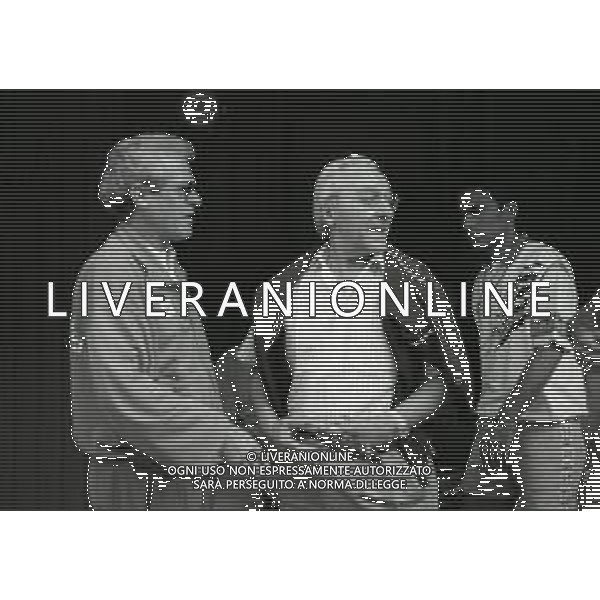 RETROSPETTIVA DOMENICO LUZZARA PRESIDENTE CREMONESE CALCIO NELLA FOTO DOMENICO LUZZARA PRESIDENTE CREMONESE NELL\'ANNO 1989-1990 CON L\'ALLENATORE GUSTAVO GIAGNONI AG ALDO LIVERANI SAS 