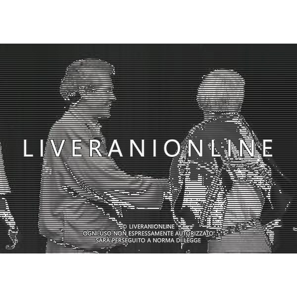 RETROSPETTIVA DOMENICO LUZZARA PRESIDENTE CREMONESE CALCIO NELLA FOTO DOMENICO LUZZARA PRESIDENTE CREMONESE NELL\'ANNO 1989-1990 CON L\'ALLENATORE GUSTAVO GIAGNONI AG ALDO LIVERANI SAS 