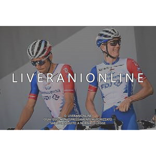 17-07-2022 Tour De France; Tappa 15 Rodez - Carcassonne; 2022, Groupama - Fdj; Pinot, Thibaut; Gaudu, David; Rodez; ©SIROTTI/AGENZIA ALDO LIVERANI SAS