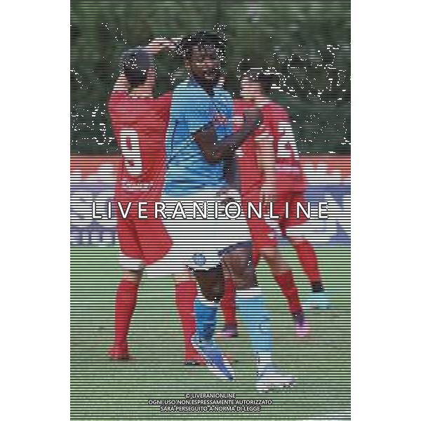 Ritiro Napoli Calcio, Dimaro 2022 Napoli, Perugia Nella foto: esultanza Frank Anguissa Foto Mosca, Ag.Liverani