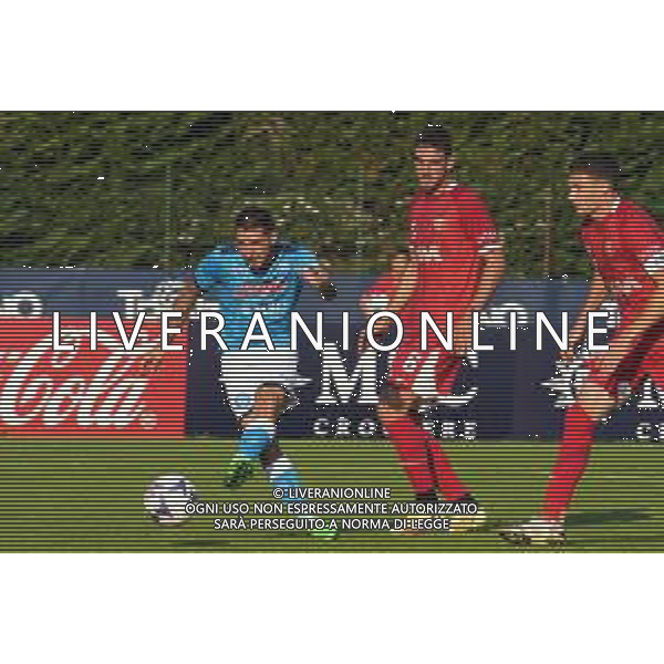 Ritiro Napoli Calcio, Dimaro 2022 Napoli, Perugia Nella foto: gol Matteo Politano Foto Mosca, Ag.Liverani