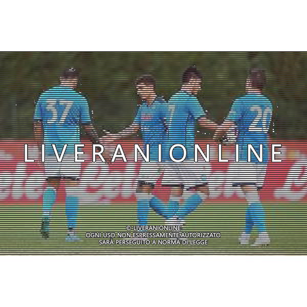 NAPOLI - PERUGIA AMICHEVOLE PRECAMPIONATO DIMARO 17.07.2022 NELLA FOTO ESULTANZA dopo rigore Andrea Petagna ©MOSCA/AGENZIA ALDO LIVERANI SAS