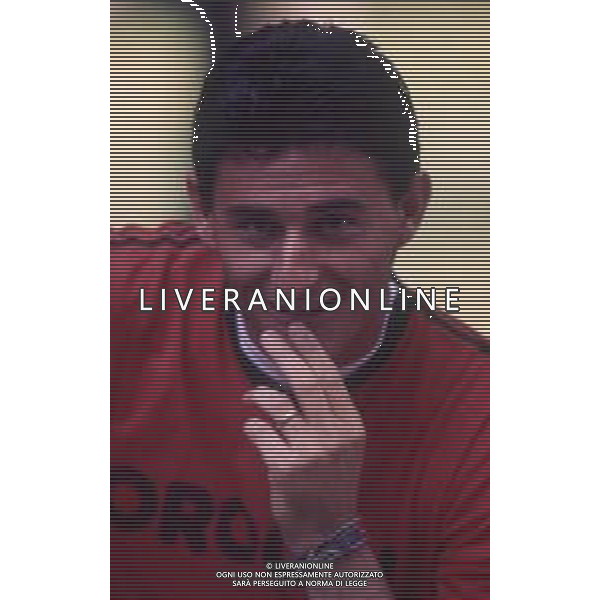 RETROSPETTIVA AGOSTINI MASSIMO CALCIATORE NELLA FOTO MASSIMO AGOSTINI CON LA MAGLIA DEL CESENA CALCIO AG ALDO LIVERANI SAS
