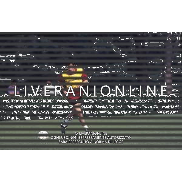 RETROSPETTIVA AGOSTINI MASSIMO CALCIATORE NELLA FOTO MASSIMO AGOSTINI CON LA MAGLIA DEL MILAN CALCIO AG ALDO LIVERANI SAS