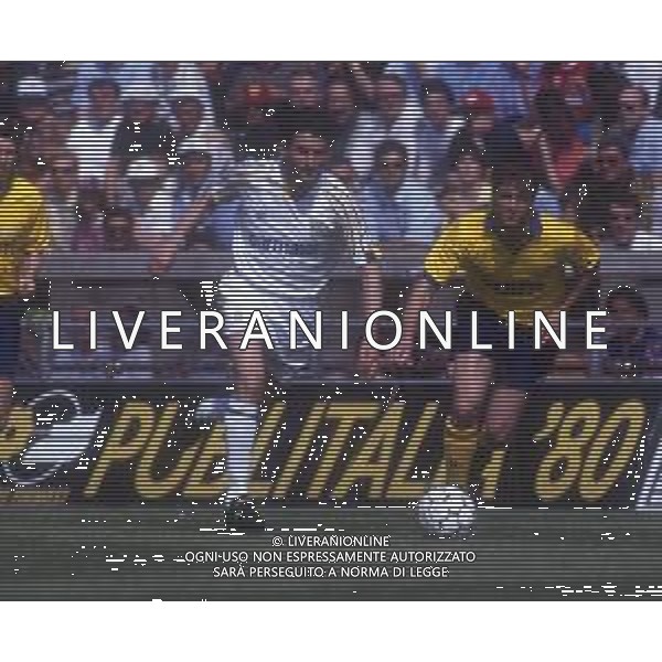 RETROSPETTIVA AGOSTINI MASSIMO CALCIATORE NELLA FOTO MASSIMO AGOSTINI CON LA MAGLIA DEL PARMA CALCIO AG ALDO LIVERANI SAS