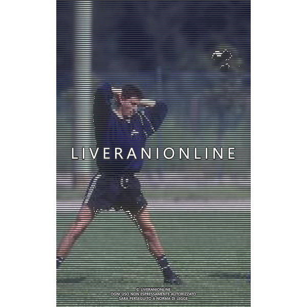 RETROSPETTIVA AGOSTINI MASSIMO CALCIATORE NELLA FOTO MASSIMO AGOSTINI CON LA MAGLIA DEL CESENA CALCIO AG ALDO LIVERANI SAS
