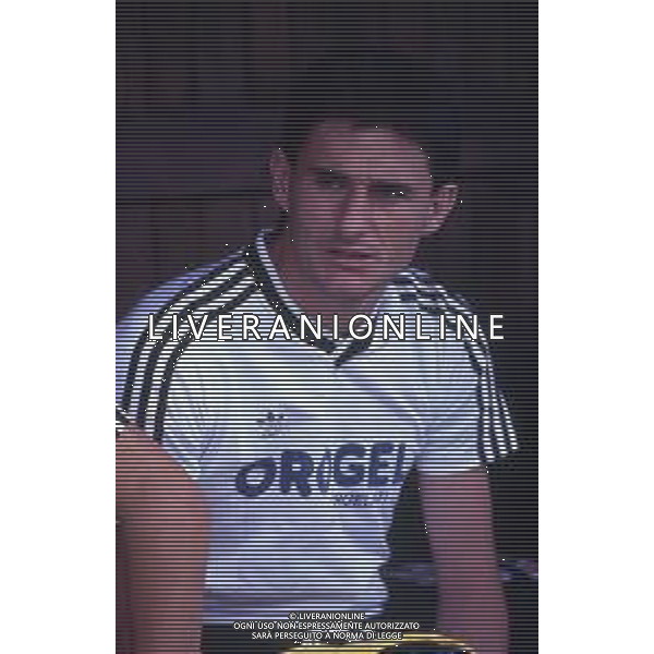 RETROSPETTIVA AGOSTINI MASSIMO CALCIATORE NELLA FOTO MASSIMO AGOSTINI CON LA MAGLIA DEL CESENA CALCIO AG ALDO LIVERANI SAS