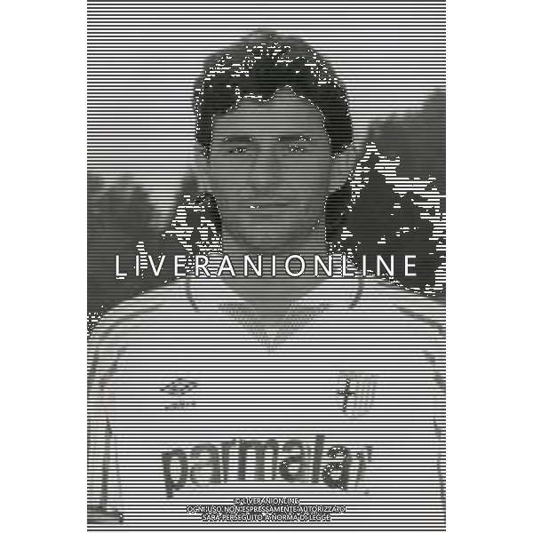 RETROSPETTIVA AGOSTINI MASSIMO CALCIATORE NELLA FOTO MASSIMO AGOSTINI CON LA MAGLIA DEL PARMA CALCIO AG ALDO LIVERANI SAS