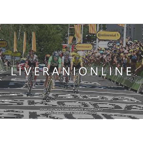 19-07-2022 Tour De France; Tappa 16 Carcassonne - Foix; 2022, Jumbo - Visma; 2022, Uae Emirates; Van Aert, Wout; Vingegaard, Jonas; Mcnulty, Brandon; Pogacar, Tadej; Foix; ©SIROTTI/AGENZIA ALDO LIVERANI SAS