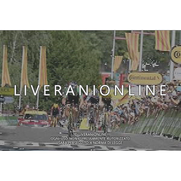 19-07-2022 Tour De France; Tappa 16 Carcassonne - Foix; 2022, Jumbo - Visma; Van Aert, Wout; Vingegaard, Jonas; Foix; ©SIROTTI/AGENZIA ALDO LIVERANI SAS