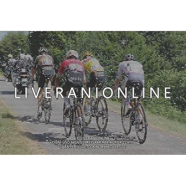 19-07-2022 Tour De France; Tappa 16 Carcassonne - Foix; 2022, Jumbo - Visma; 2022, Uae Emirates; 2022, Arkea - Samsic; Vingegaard, Jonas; Kuss, Sepp; Pogacar, Tadej; Quintana Rojas Nairo, Alexander; Mur De Peguere; ©SIROTTI/AGENZIA ALDO LIVERANI SAS