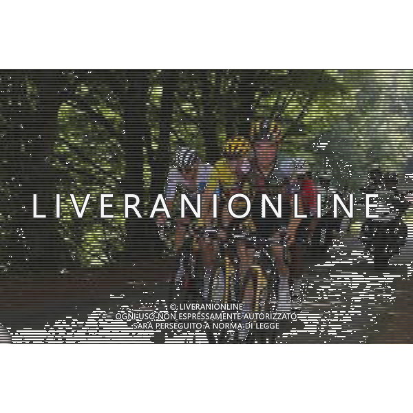 19-07-2022 Tour De France; Tappa 16 Carcassonne - Foix; 2022, Jumbo - Visma; Kuss, Sepp; Vingegaard, Jonas; Mur De Peguere; ©SIROTTI/AGENZIA ALDO LIVERANI SAS