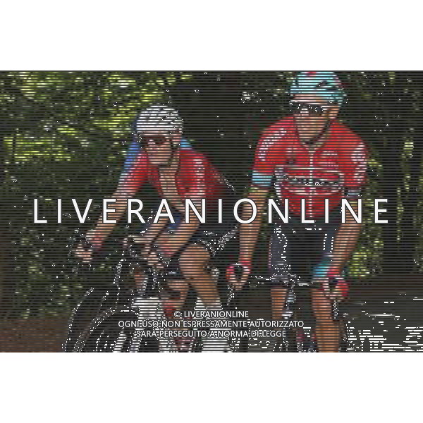 19-07-2022 Tour De France; Tappa 16 Carcassonne - Foix; 2022, Arkea - Samsic; 2022, Lotto - Soudal; Bouet, Maxime; Gilbert, Philippe; Mur De Peguere; ©SIROTTI/AGENZIA ALDO LIVERANI SAS