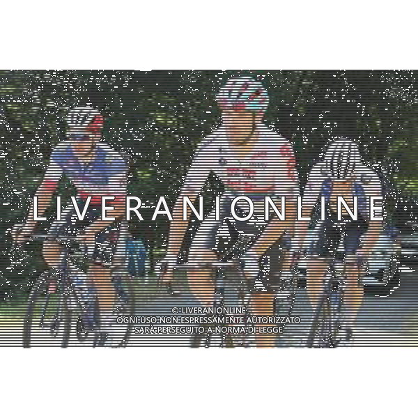 19-07-2022 Tour De France; Tappa 16 Carcassonne - Foix; 2022, Lotto - Soudal; 2022, Quick Step - Alpha Vinyl; Reinardt Janse, Van Rensburg; Senechal, Florian; Mur De Peguere; ©SIROTTI/AGENZIA ALDO LIVERANI SAS