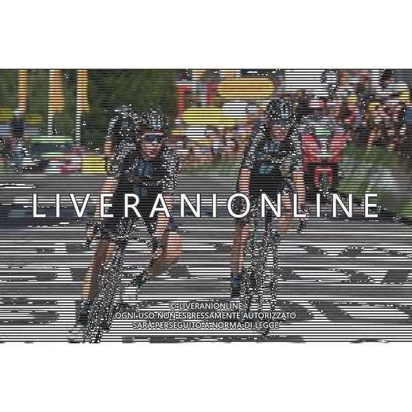 19-07-2022 Tour De France; Tappa 16 Carcassonne - Foix; 2022, Dsm; Leknessund, Andreas; Bardet, Romain; Foix; ©SIROTTI/AGENZIA ALDO LIVERANI SAS