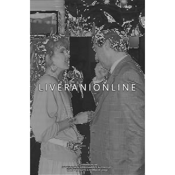 \'ARCOBALENO\' PROGRAMMA TELEVISIVO DI RAI 3 DEL 1987 CONDOTTA DA MARTA FLAVI NELLA FOTO TONY BINARELLI E ELENA HOPPE AGENZIA ALDO LIVERANI SAS