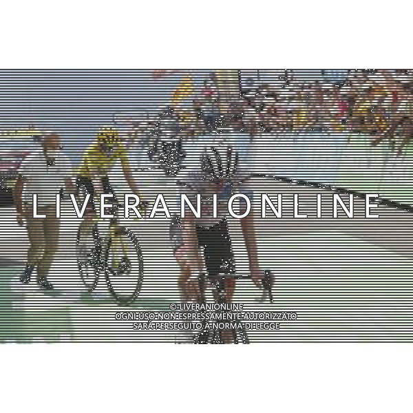 20-07-2022 Tour De France; Tappa 17 Saint Gaudens - Peyragudes; 2022, Uae Emirates; 2022, Jumbo - Visma; Pogacar, Tadej; Vingegaard, Jonas; Peyragudes; ©SIROTTI/AGENZIA ALDO LIVERANI SAS