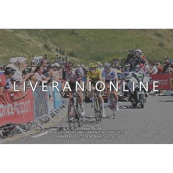 20-07-2022 Tour De France; Tappa 17 Saint Gaudens - Peyragudes; 2022, Uae Emirates; 2022, Jumbo - Visma; Mcnulty, Brandon; Pogacar, Tadej; Vingegaard, Jonas; Peyragudes; ©SIROTTI/AGENZIA ALDO LIVERANI SAS