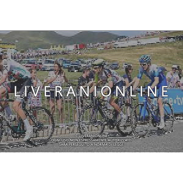 20-07-2022 Tour De France; Tappa 17 Saint Gaudens - Peyragudes; 2022, Intermarche - Wanty Gobert; 2022, Bikeexchange - Jayco; Meintjes, Louis; Schultz, Nicholas; Peyragudes; ©SIROTTI/AGENZIA ALDO LIVERANI SAS