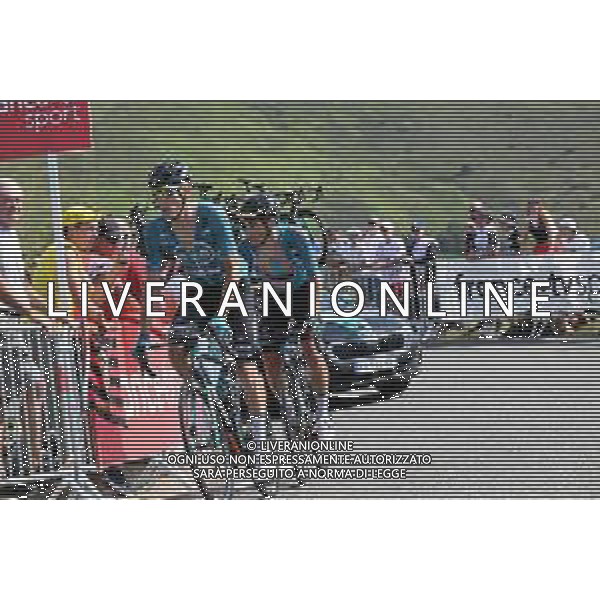 20-07-2022 Tour De France; Tappa 17 Saint Gaudens - Peyragudes; 2022, Beb Hotels - Pb Ktm; Rolland, Pierre; Bonnamour, Franck; Peyragudes; ©SIROTTI/AGENZIA ALDO LIVERANI SAS