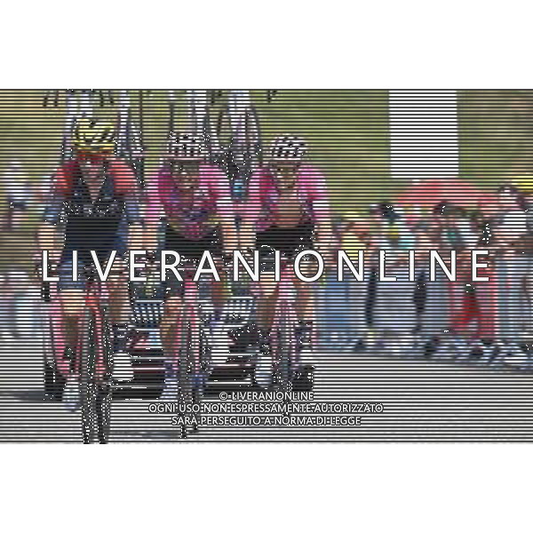 20-07-2022 Tour De France; Tappa 17 Saint Gaudens - Peyragudes; 2022, Ef Education - Easypost; Uran, Rigoberto; Powless, Neilson; Peyragudes; ©SIROTTI/AGENZIA ALDO LIVERANI SAS
