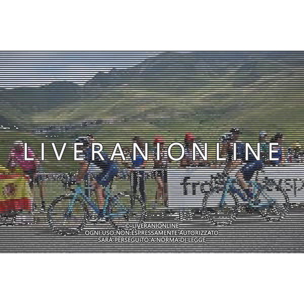20-07-2022 Tour De France; Tappa 17 Saint Gaudens - Peyragudes; 2022, Movistar; Izaguirre, Gorka; Muhlberger, Gregor; Peyragudes; ©SIROTTI/AGENZIA ALDO LIVERANI SAS
