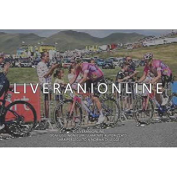 20-07-2022 Tour De France; Tappa 17 Saint Gaudens - Peyragudes; 2022, Ef Education - Easypost; Uran, Rigoberto; Powless, Neilson; Peyragudes; ©SIROTTI/AGENZIA ALDO LIVERANI SAS