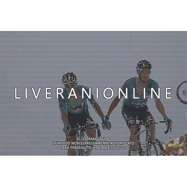 20-07-2022 Tour De France; Tappa 17 Saint Gaudens - Peyragudes; 2022, Beb Hotels - Pb Ktm; Rolland, Pierre; Bonnamour, Franck; Peyragudes; ©SIROTTI/AGENZIA ALDO LIVERANI SAS