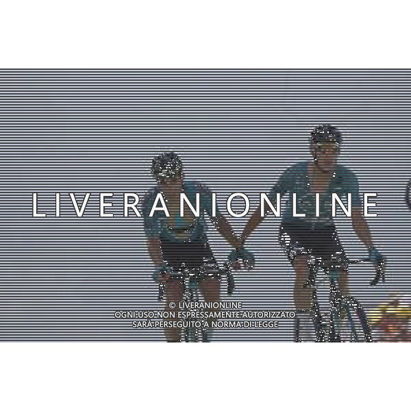 20-07-2022 Tour De France; Tappa 17 Saint Gaudens - Peyragudes; 2022, Beb Hotels - Pb Ktm; Rolland, Pierre; Bonnamour, Franck; Peyragudes; ©SIROTTI/AGENZIA ALDO LIVERANI SAS