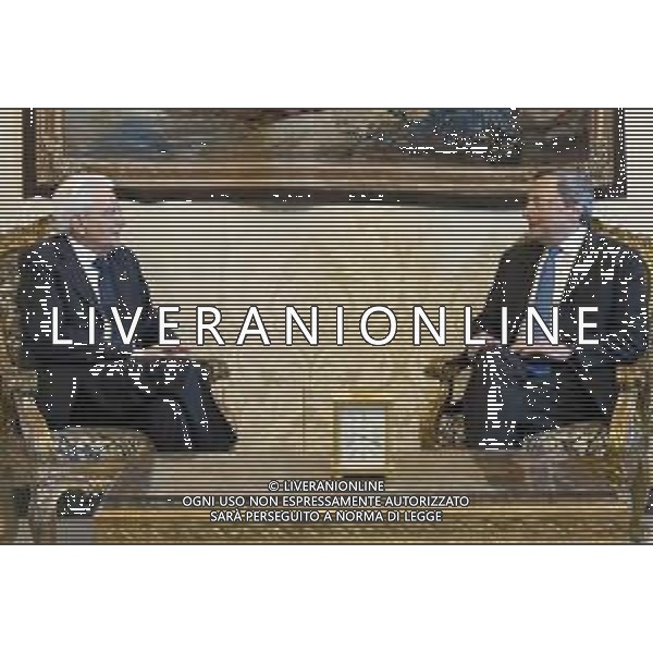 Roma- Il Presidente della Repubblica Sergio Mattarella con il Presidente del Consiglio Mario Draghi , oggi 21 luglio 2022. (Foto di Paolo Giandotti - Ufficio Stampa per la Stampa e la Comunicazione della Presidenza della Repubblica) AG ALDO LIVERANI SAS