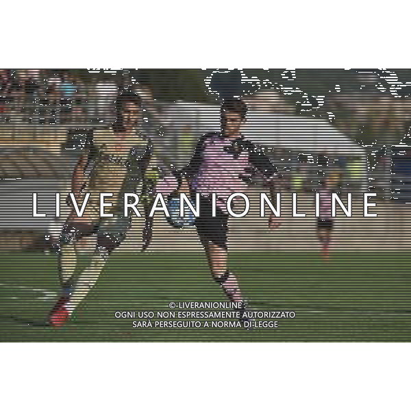 Simone Canestrelli (Pisa) e Matteo Luigi Brunori (Palermo) Pisa vs Palermo Rovetta (BG) 21-07-2022 centro sportivo comunale Marinoni amichevole precampionato foto Roberto Garavaglia/ag. Aldo Liverani sas /AGENZIA ALDO LIVERANI SAS