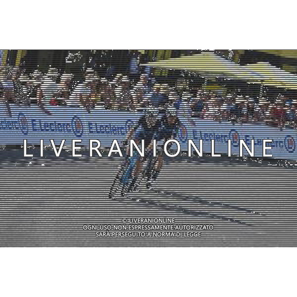 21-07-2022 Tour De France; Tappa 18 Lourdes - Hautacam; 2022, Movistar; Muhlberger, Gregor; Mas, Enric; Hautacam; ©SIROTTI/AGENZIA ALDO LIVERANI SAS