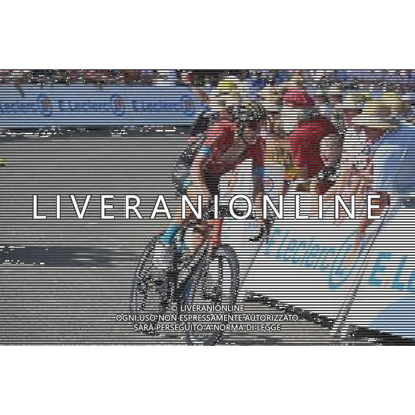 21-07-2022 Tour De France; Tappa 18 Lourdes - Hautacam; 2022, Bahrain - Victorious; Teuns, Dylan; Hautacam; ©SIROTTI/AGENZIA ALDO LIVERANI SAS