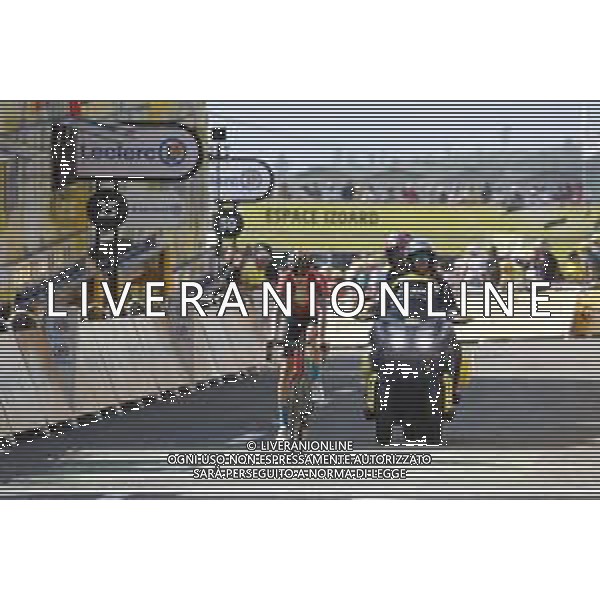 21-07-2022 Tour De France; Tappa 18 Lourdes - Hautacam; 2022, Bahrain - Victorious; Teuns, Dylan; Hautacam; ©SIROTTI/AGENZIA ALDO LIVERANI SAS