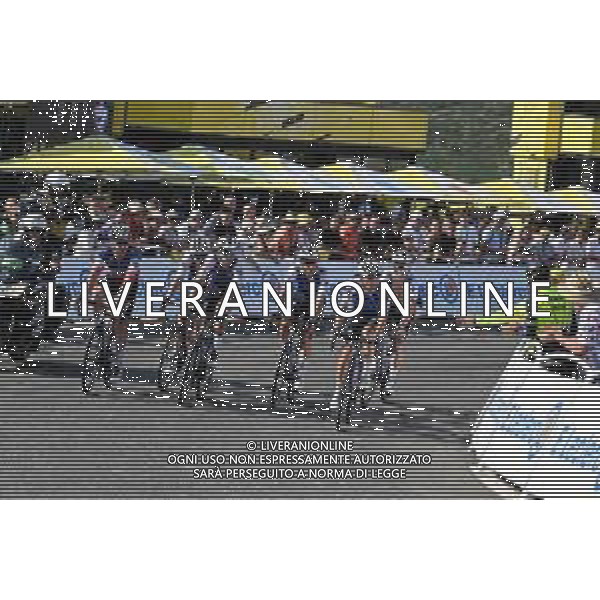 21-07-2022 Tour De France; Tappa 18 Lourdes - Hautacam; 2022, Quick Step - Alpha Vinyl; Senechal, Florian; Jakobsen, Fabio; Hautacam; ©SIROTTI/AGENZIA ALDO LIVERANI SAS
