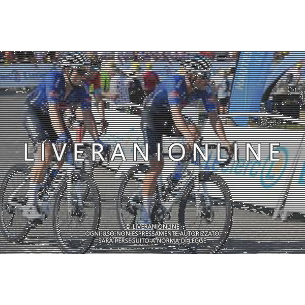 21-07-2022 Tour De France; Tappa 18 Lourdes - Hautacam; 2022, Alpecin - Deceuninck; Planckaert, Edward; Philipsen, Jasper; Hautacam; ©SIROTTI/AGENZIA ALDO LIVERANI SAS