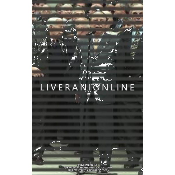 1999 BARCELLONA PARTITA AMICHEVOLE BARCELLONA NAZIONALE BRASILE 2-2 NELLA FOTO Josep Lluís Núñez presidente barcellona calcio AG ALDO LIVERANI SAS