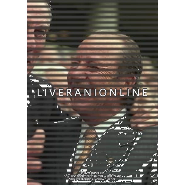 1999 BARCELLONA PARTITA AMICHEVOLE BARCELLONA NAZIONALE BRASILE 2-2 NELLA FOTO Josep Lluís Núñez presidente barcellona calcio AG ALDO LIVERANI SAS