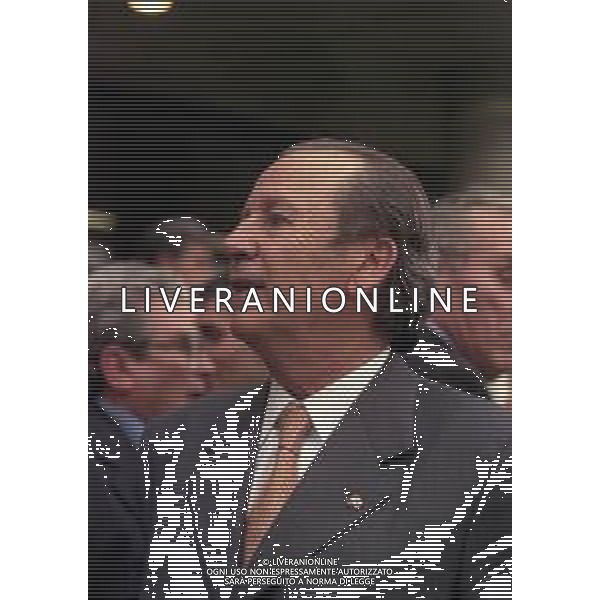 1999 BARCELLONA PARTITA AMICHEVOLE BARCELLONA NAZIONALE BRASILE 2-2 NELLA FOTO Josep Lluís Núñez presidente barcellona calcio AG ALDO LIVERANI SAS