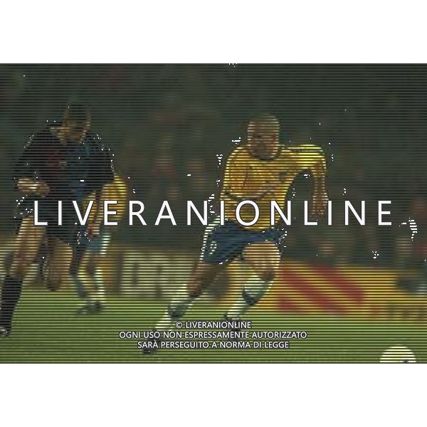 1999 BARCELLONA PARTITA AMICHEVOLE BARCELLONA NAZIONALE BRASILE 2-2 NELLA FOTO RONALDO AG ALDO LIVERANI SAS